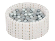 Load image into Gallery viewer, Little Big Playroom Ball Pit Bundles Boho Triangle Ball Pit - 67 Water, 67 Pearl, and 66 Stone Balls Ball Pit + 200 Pit Balls