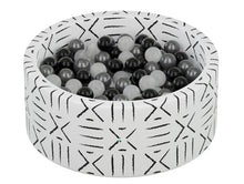 Load image into Gallery viewer, Little Big Playroom Ball Pit Bundles Boho Tribe Ball Pit - 67 Black, 67 Silver, 66 Water Balls Ball Pit + 200 Pit Balls