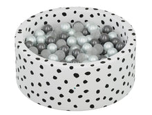 Load image into Gallery viewer, Little Big Playroom Ball Pit Bundles Polka Dot Ball Pit - 67 Pearl, 66 Silver, 67 Water Balls Ball Pit + 200 Pit Balls