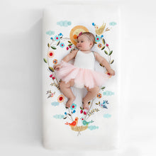 Load image into Gallery viewer, Rookie Humans Crib sheets US Standard crib size Love Blooms Standard Size Crib Sheet