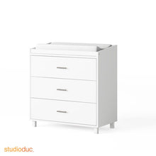 Load image into Gallery viewer, ducduc dresser white indi 3 drawer changer