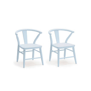 Milton & Goose Furniture Gray Crescent Chair, Set of 2