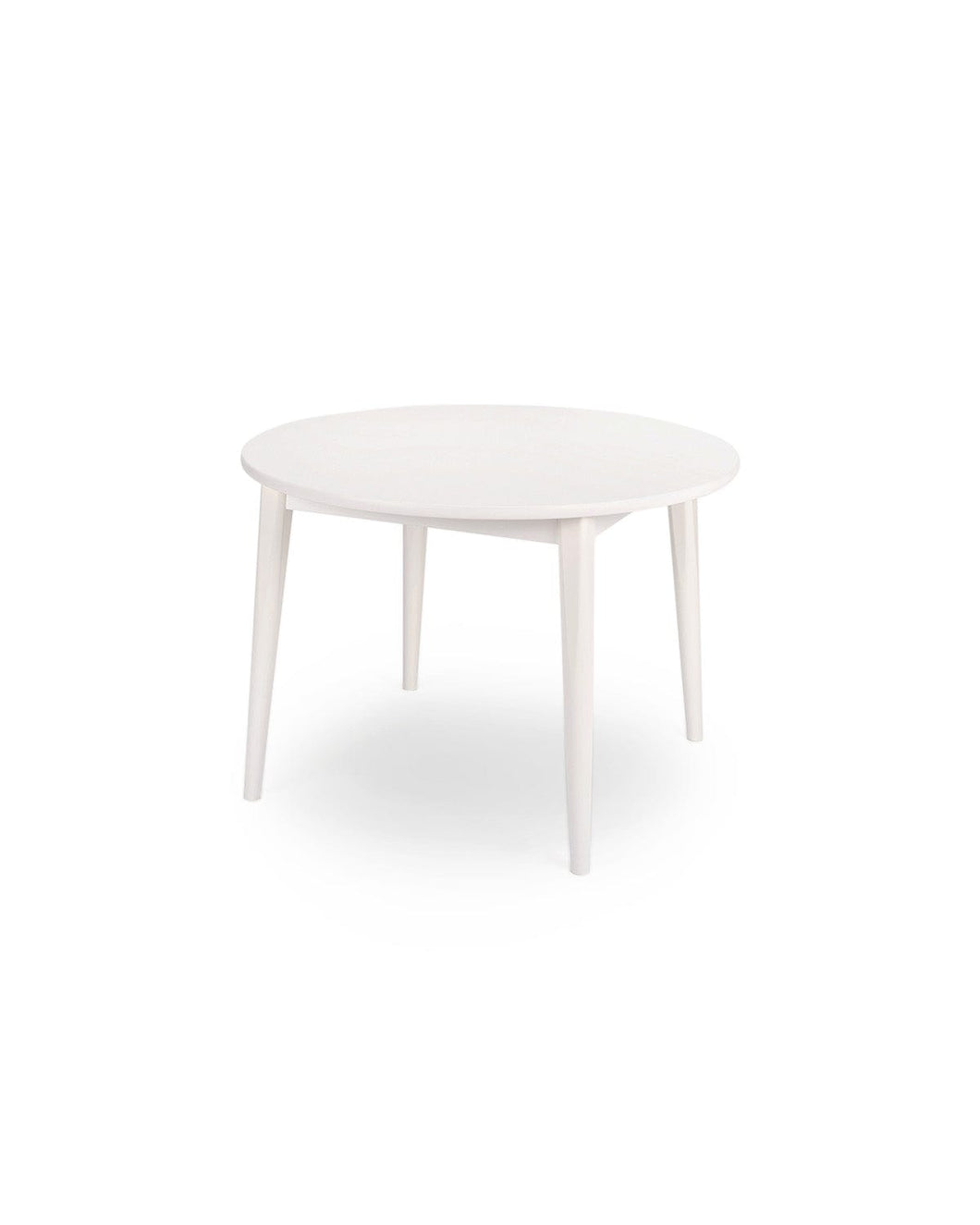 Milton & Goose Furniture White Crescent Table, Round