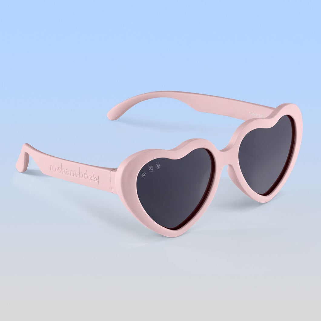 ro•sham•bo eyewear Hot Sundae Polarized Grey Lens / Peach Frame Topanga Hearts | Junior