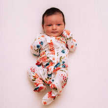 Load image into Gallery viewer, Milk Snob Pajamas Footed Jammies FRENCH FLORAL by Milk Snob