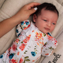 Load image into Gallery viewer, Milk Snob Pajamas Footed Jammies FRENCH FLORAL by Milk Snob