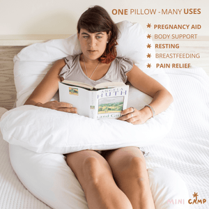 minicamp Pregnancy Pillow Minicamp U Shape Body Pillow For Sleeping With Gots Certified Cover Cotton
