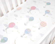 Load image into Gallery viewer, Gooselings Bedding Gooselings Touch The Sky Crib Sheet - Pink
