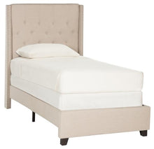 Load image into Gallery viewer, Safavieh Beds And Headboards Light Beige Safavieh Winslet Bed