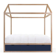 Load image into Gallery viewer, Nico and Yeye Beds And Headboards TWIN / MAPLE / DEEP BLUE Nico and Yeye Domo Zen Bed with Drawers