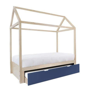 Nico and Yeye Beds And Headboards TWIN / MAPLE / DEEP BLUE Nico and Yeye Domo Zen Bed with Trundle