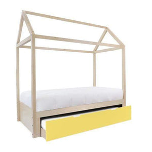 Nico and Yeye Beds And Headboards TWIN / MAPLE / YELLOW Nico and Yeye Domo Zen Bed with Trundle