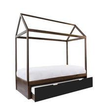 Load image into Gallery viewer, Nico and Yeye Beds And Headboards TWIN / WALNUT / BLACK Nico and Yeye Domo Zen Bed with Trundle