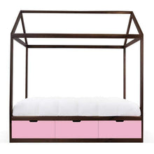 Load image into Gallery viewer, Nico and Yeye Beds And Headboards TWIN / WALNUT / PINK Nico and Yeye Domo Zen Bed with Drawers