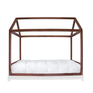 Nico and Yeye Beds And Headboards TWIN / WALNUT / WITHOUT RAILS Nico and Yeye Domo Bed Canopy