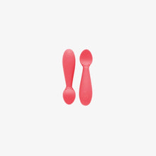 Load image into Gallery viewer, ezpz Coral Tiny Spoon Twin-Pack by ezpz