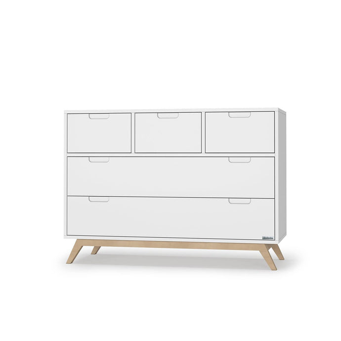dadada Cribs White + Natural dadada Soho 5-Drawer Dresser