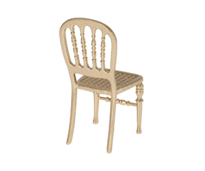 Maileg USA Furniture Gold Chair, Mouse