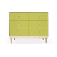 Load image into Gallery viewer, Nico and Yeye Furniture MAPLE / GREEN Nico and Yeye Lukka Modern Kids 6-Drawer Dresser