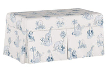 Load image into Gallery viewer, Gray Malin x Cloth &amp; Company Furniture Toile - Blue Gray Malin and Cloth &amp; Co. Storage Bench