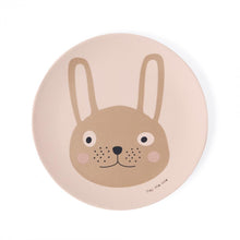 Load image into Gallery viewer, OYOY Meal Time OYOY Rabbit Bamboo Tableware Set - Rose