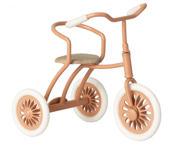 Maileg USA Mouse Abri a tricycle, Mouse - Coral