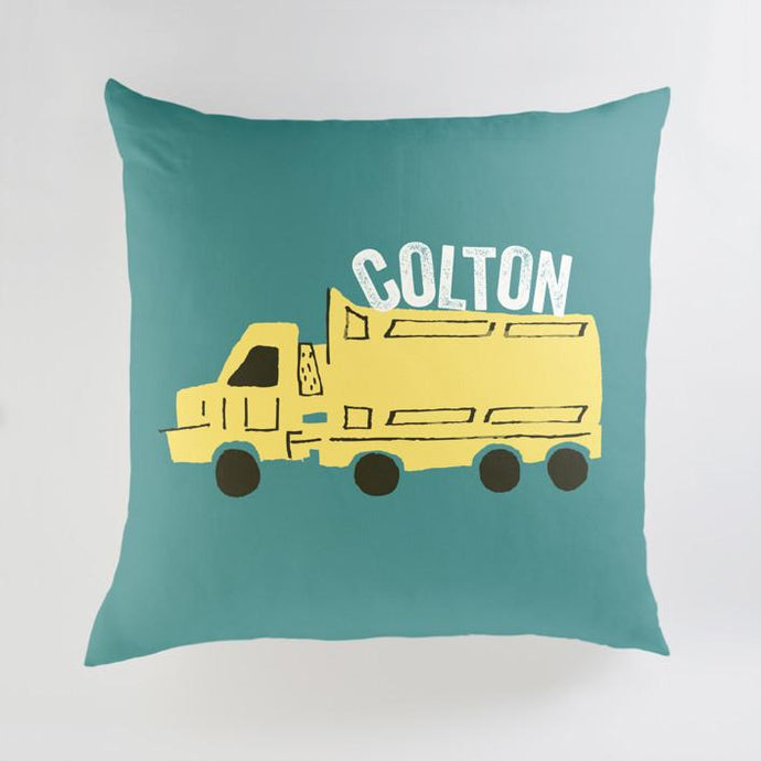 Minted Pillows Bright Turquoise / CLASSIC COTTON CANVAS Minted Things that Go Large Floor Pillow