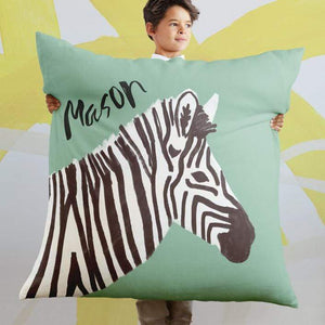Minted Pillows Minted Vibrant Zebra Large Floor Pillow
