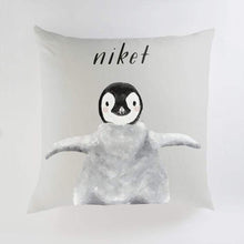 Load image into Gallery viewer, Minted Pillows Pebble / CLASSIC COTTON CANVAS Minted Baby Animal Penguin
