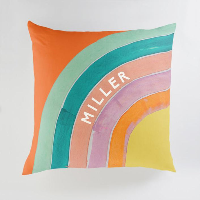 Minted Pillows Sherbert / CLASSIC COTTON CANVAS Minted Sherbet Rainbow Large Floor Pillow