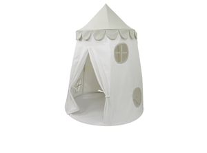 Domestic Objects Play Tents Greige And White Domestic Objects Tower Tent