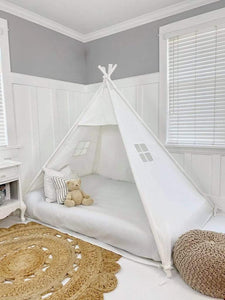 Domestic Objects Play Tents White / Double/Full 54" × 75" Inches Domestic Objects Play Tent Canopy