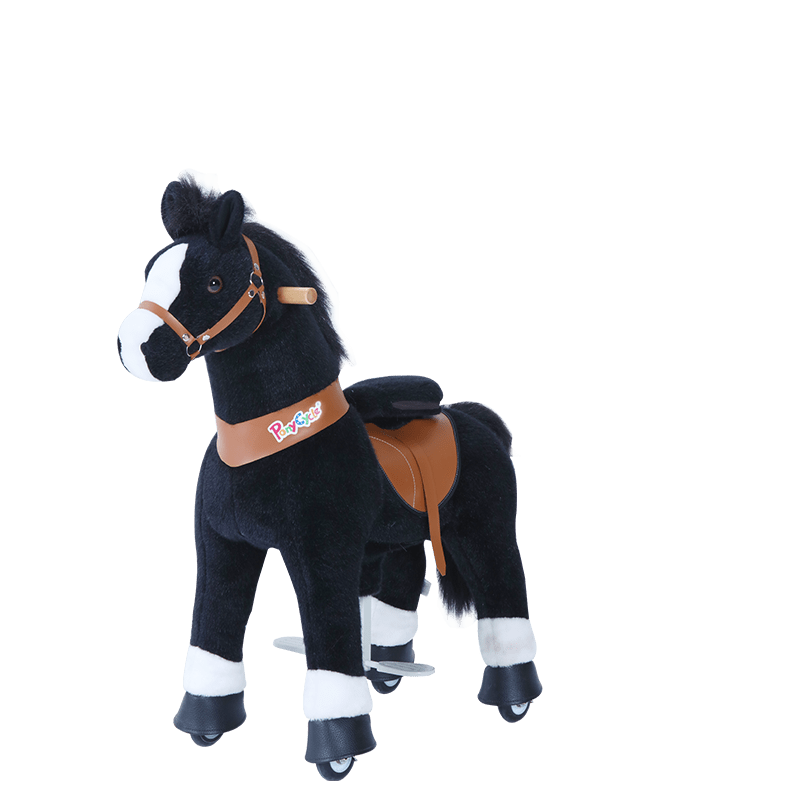 PonyCycle Ride On Toys Black Horse / Size 3 For Ages 3-5 PonyCycle Kids Pedal Operated Ride On Toy - Model U