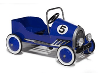 Load image into Gallery viewer, Morgan Cycle Ride On Toys Blue Morgan Cycle 1920s Retro Roadster Steel Pedal Car Ride on Toy