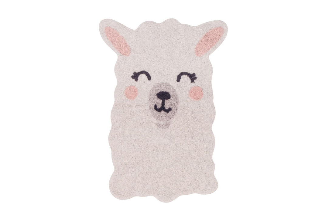 Lorena Canals Rugs Lorena Canals Smile Like a Llama Washable Cotton Rug