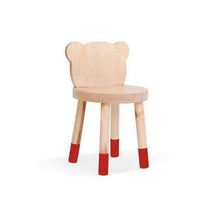 Load image into Gallery viewer, Nico and Yeye Tables and Chairs MAPLE / RED / 12&quot; LEGS Nico and Yeye Baba Bear Solid Wood Kids Chair (Set of 2)