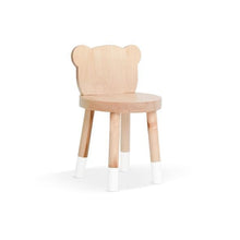 Load image into Gallery viewer, Nico and Yeye Tables and Chairs MAPLE / WHITE / 12&quot; LEGS Nico and Yeye Baba Bear Solid Wood Kids Chair (Set of 2)