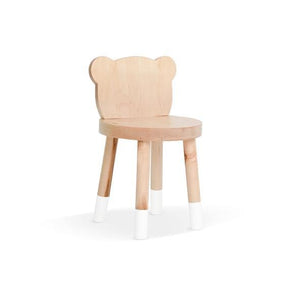 Nico and Yeye Tables and Chairs MAPLE / WHITE / 12" LEGS Nico and Yeye Baba Bear Solid Wood Kids Chair (Set of 2)