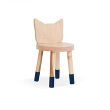 Load image into Gallery viewer, Nico and Yeye Tables/Chairs MAPLE / DEEP BLUE / 12&quot; Nico and Yeye Kitty Kids Chair (Set of 2)