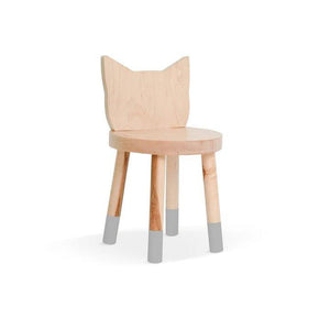 Nico and Yeye Tables/Chairs MAPLE / GRAY / 12" Nico and Yeye Kitty Kids Chair (Set of 2)