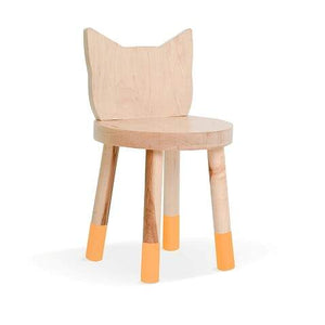 Nico and Yeye Tables/Chairs MAPLE / ORANGE / 12" Nico and Yeye Kitty Kids Chair (Set of 2)