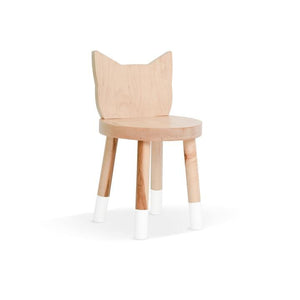 Nico and Yeye Tables/Chairs MAPLE / WHITE / 12" Nico and Yeye Kitty Kids Chair (Set of 2)