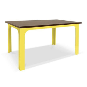 Nico and Yeye Tables/Chairs WALNUT / YELLOW / CONVERTIBLE (20.5" AND 24.5") Nico and Yeye Craft Kids Table