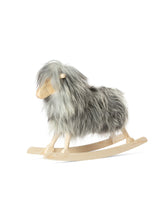 Load image into Gallery viewer, Danish Crafts Povl Kjer Toys Sheep with Grey Long Wool Danish Crafts Povl Kjer Rocking Sheep