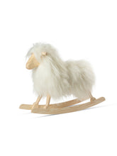 Load image into Gallery viewer, Danish Crafts Povl Kjer Toys Sheep with White Long Wool Danish Crafts Povl Kjer Kids Rocking Sheep