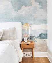 Load image into Gallery viewer, Anewall Wallpaper Anewall Watercolor Blue &amp; Grey Cloud Wallpaper