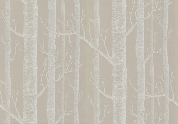Cole & Son Wallpaper Cole & Son Woods - White and Taupe