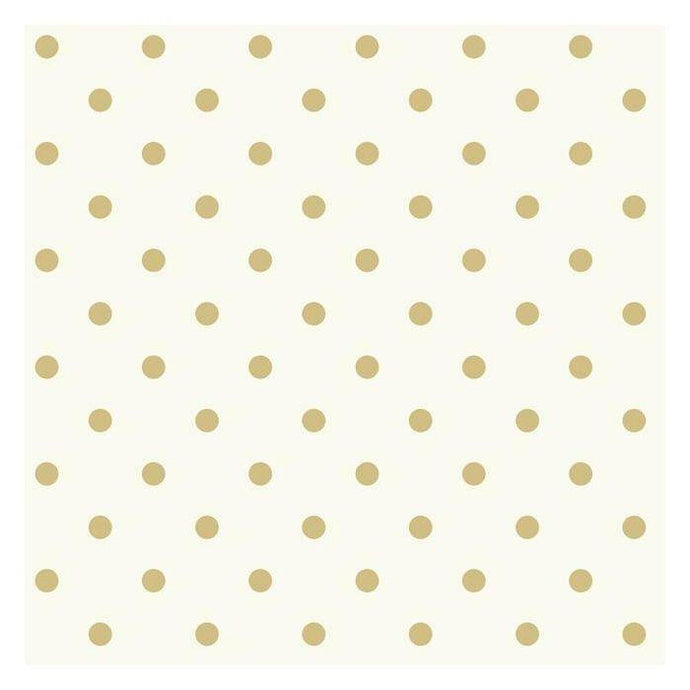 Magnolia Home Wallpaper Double Roll / White/Off White Magnolia Home Dots On Dots Sure Strip Wallpaper Double Roll