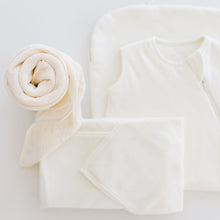 Load image into Gallery viewer, Design Dua. 0-12 Months (45&quot; x 45&quot;) / Pearl Solid Design Dua Organic Pre-folded Swaddle  - Pearl