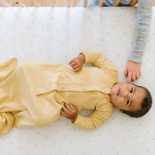 Load image into Gallery viewer, Design Dua. 3-6Months (Roomy) / Daffodil Solid Design Dua Organic Newborn Knotted Gown - Daffodil